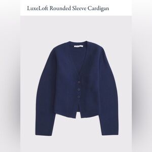 Abercrombie XS LuxeLoft Rounded Sleeve Cardigan